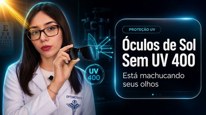 Óculos de sol precisa ter proteção UV 400
