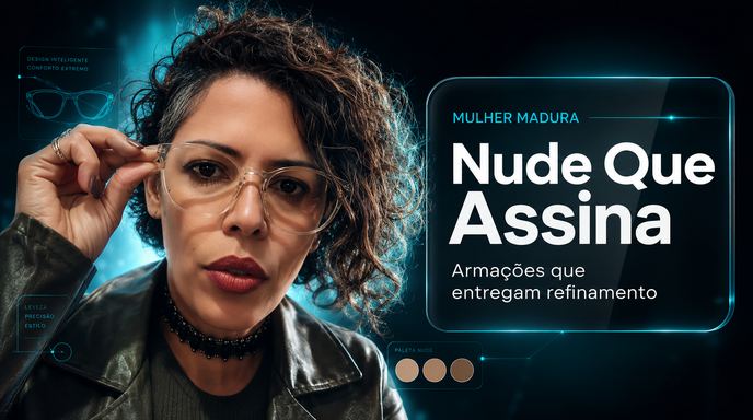 Armações nude para mulher madura